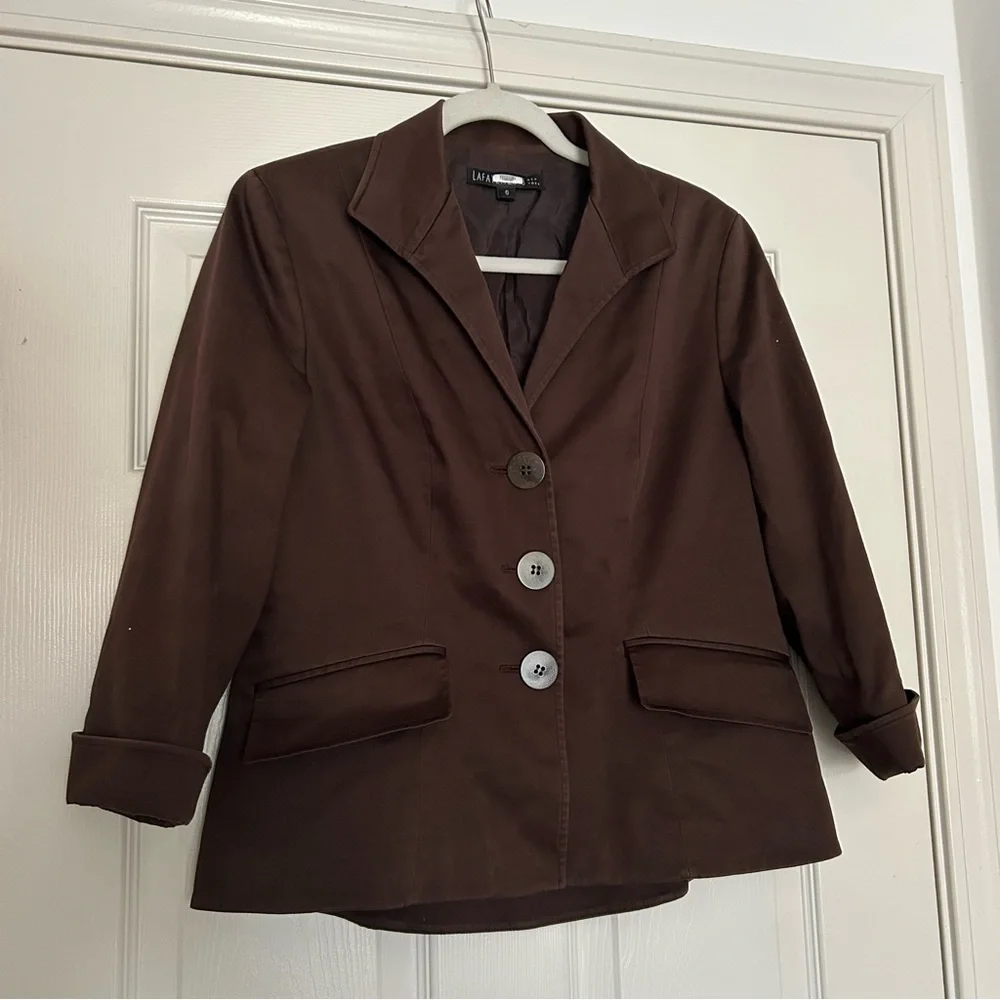 Lafayette 148 Brown Blazer size 6 - Picture 9 of 9